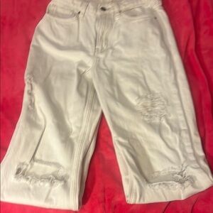 White Distressed Jeans